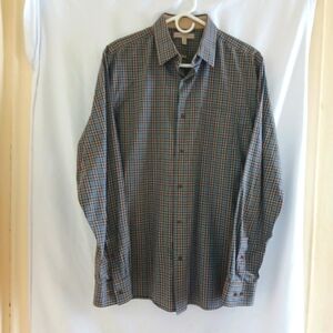 Banana Republic Heritage Plaid Slim Tapered Casual Shirt